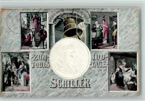 1905 Zum 100. Todestage - Szenen aus Schillers Glocke AK