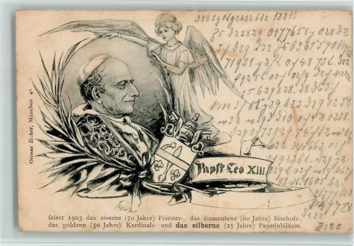Papst Leo XII 25jähr. Jubil. 1903 AK