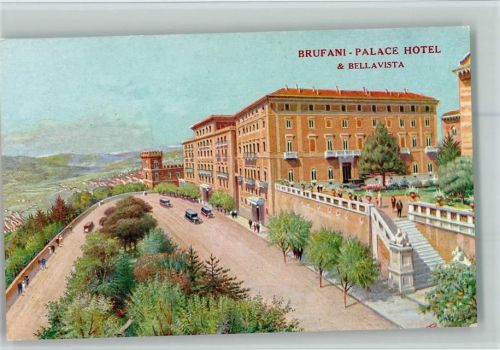 Perugia 1934 Palace Hotel AK