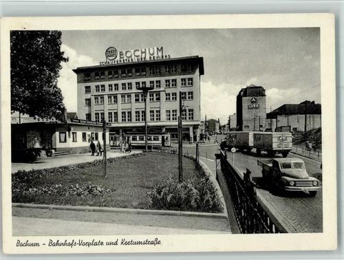 Bochum LKW Straßenbahn Bahnhof Gasthaus Lastwagen