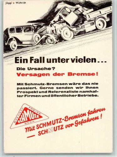 1936 Mit Schmutz Bremsen fahren AK