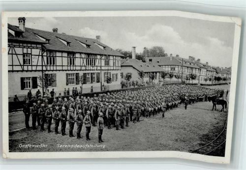 Grafenwöhr 1937 Serenadenaufstellung AK