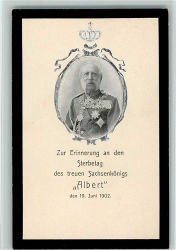 Trauerkarte - Sterbetag 1902 - Silberdruck AK