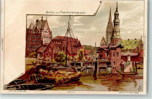 Hamburg 1899 Freihafengebiet