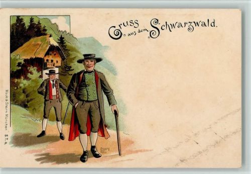 1900 Verlag Moch & Stern Nr. 4 - Gruss aus dem Schwarzwald