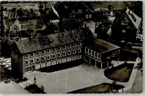 Petershagen Fliegeraufnahme Amts- und Rathaus