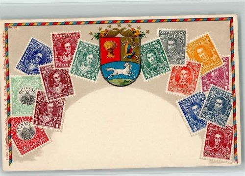 Nr. 33 - Wappen - Venezuela , gute Erhaltung AK