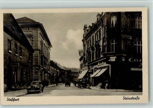 Staßfurt 1940-50 Steinstraße, gute Erhaltung AK