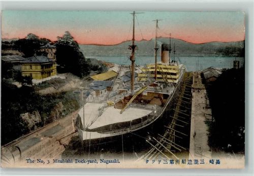 Nagasaki 1920 Mitubishi Dock-yard - Werft