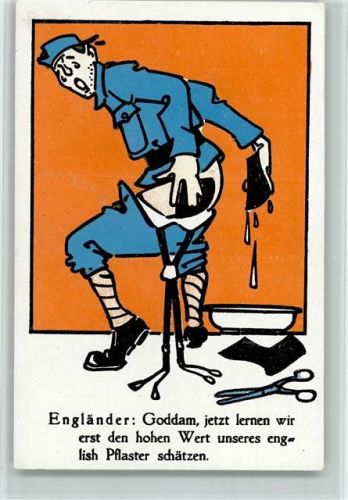 Engländer Soldat Karrikatur Pflaster