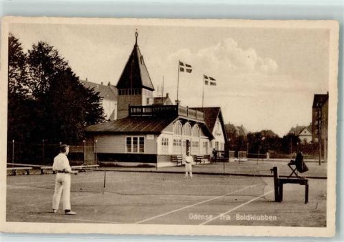 Ottensee 1925 Boldklubben Tennisspieler Sportclubhaus AK