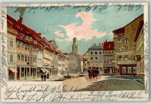 Ravensburg 1902 Bachstraße