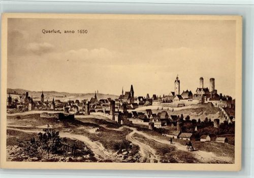 Querfurt Nach Merian anno 1650 , gute Erhaltung AK