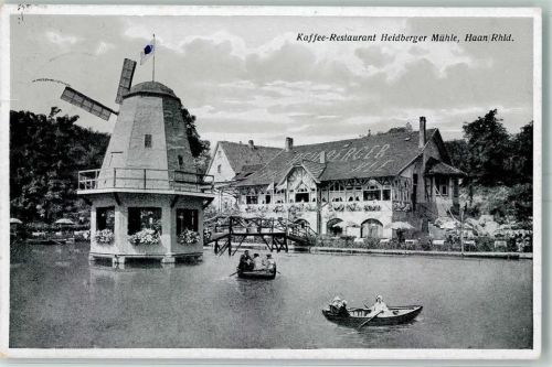 Haan Kaffee Restaurant Heidberger Mühle Ruderboote Windmühle