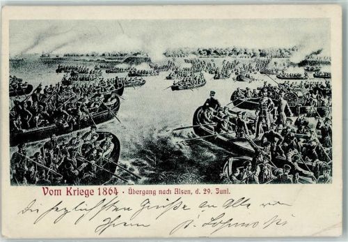 Sonderburg 1903 Vom Kriege 1864 Übergang nach Alsen Düppelhöh