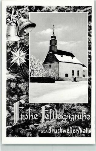 Bruchweiler Kirche Winter Glocken Tannenbaum