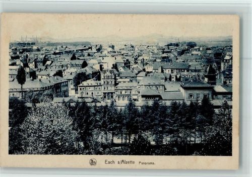 Esch sur Sure 1925 Panorama, kleine Flecken AK