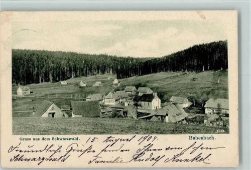 Bubenbach 1904 Ortsansicht
