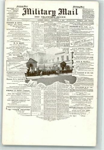Military Mail von 1903 Zeitung AK