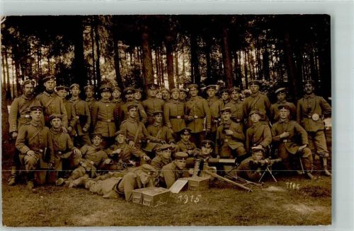 Hammelburg 1915 Truppenübungsplatz Ersatz Maschinengewehr Kompanie II B.A.