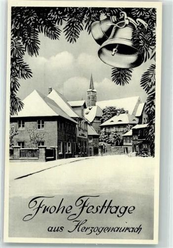 Herzogenaurach Tannenzweige Glocke Winter