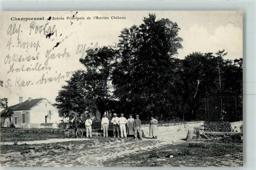 Champcenest 1914 Entree Principale de Ancien Chateau AK