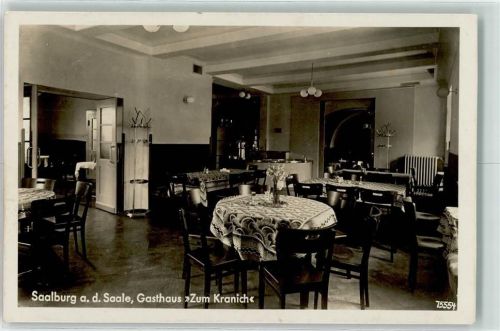 Saalburg Gasthaus Zum Kranich Gaststube