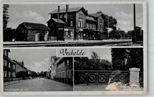 Vechelde Hauptstraße Bahnhof Aue mti Allee