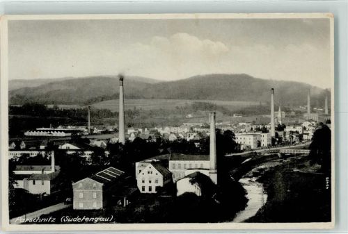 Poriri u Trutnova Fabrik Schornstein Rauch