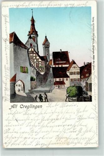 Creglingen 1903 Lithographie