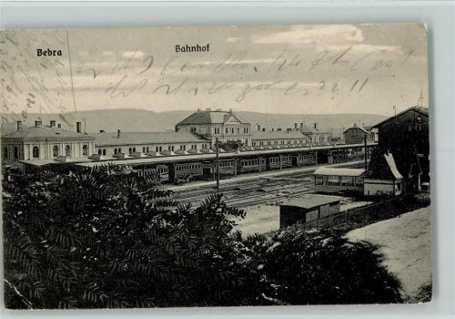 Bebra 1909 Bahnhof , Eckknick