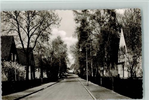 Leverkusen 1957 Foto AK Straßenpartie Schlebusch