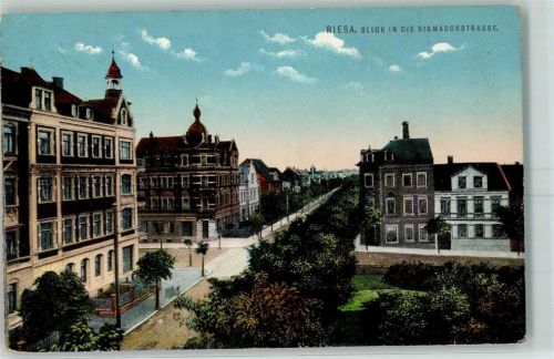 Riesa Blick in die Bismarckstraße
