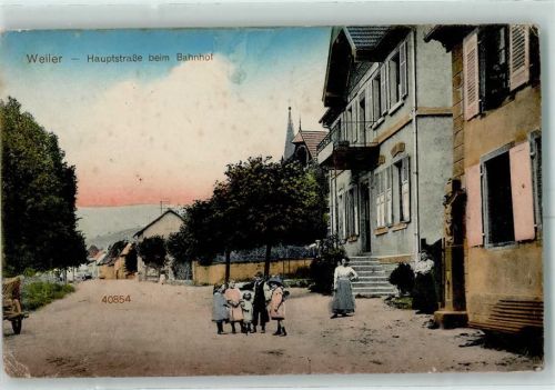 Willer Hauptstraße beim Bahnhof Kinder