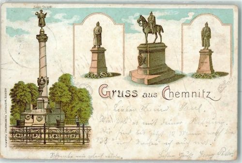 Chemnitz 1900 Gruss aus