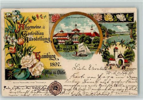 Hamburg 1897 Offizielle Karte Nr. 2 AK