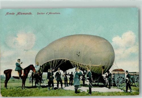 Section Aerostiers Militär Fesselballon AK