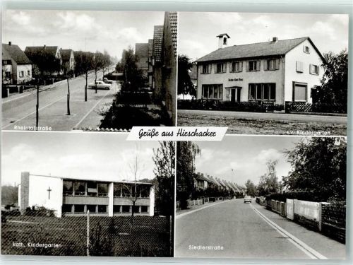 Schwetzingen Rheintalstraße Ev. Kindergarten Kath. Kindergarten Siedlerstraße Hischacker