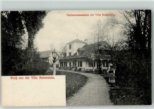 Rabenstein Gartenwirtschaft Villa Rabenstein Frau in Tracht