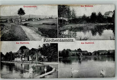 Kirchenlamitz Stadtteich Schwäne Brutteich