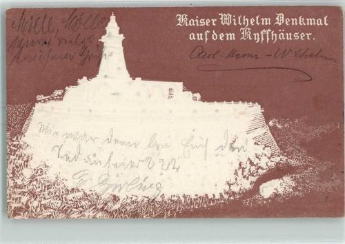 Bad Frankenhausen Kaiser Wilhelm Denkmal auf dem Kyffhäuser AK