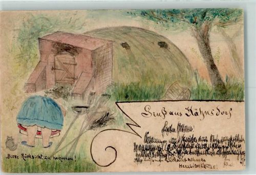 1900 Handgemalt