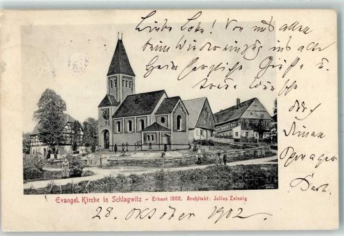 Schlagwitz 1902 Ev. Kirche