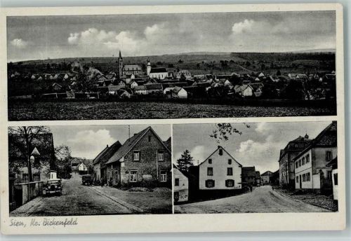 Sien 1940 Straßenpartien AK