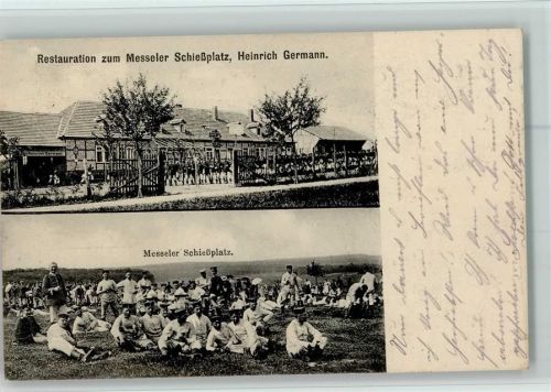 Messel Restaurant von Heinrich Germann Wirtschaft Gasthaus Schießplatz