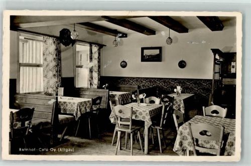 Oy Bahnhof-Cafe Gastraum Blumenvase