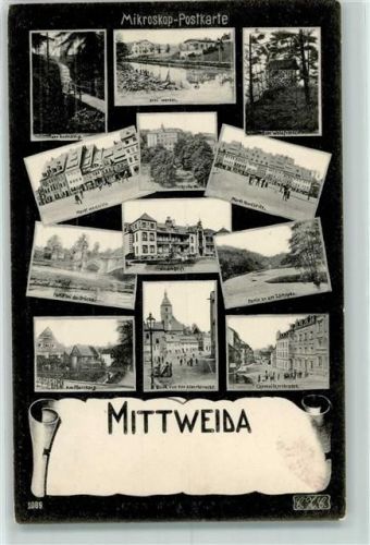Mittweida Mikroskop-Postkarte