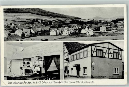 Remsfeld Pensionshaus H. Schwarz Küche Emailleschild