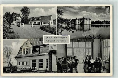 Glücksburg DRK Kinderheim Terrasse Aufenthaltsraum Schloß Glücksburg