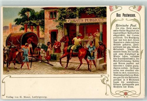 Das Postwesen römische Post AK